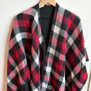Woolrich Plaid Poncho One Size